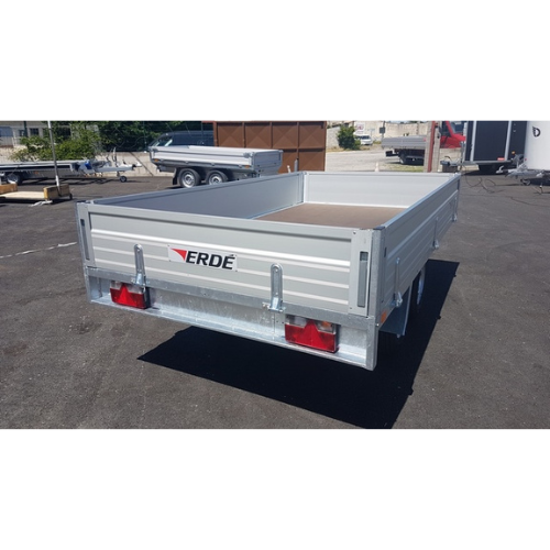Rimorchio con sponde Erde EXPERT XR402F (fino a 2500 kg)