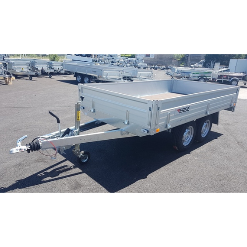 Rimorchio con sponde Erde EXPERT XR302F (fino a 2500 kg)