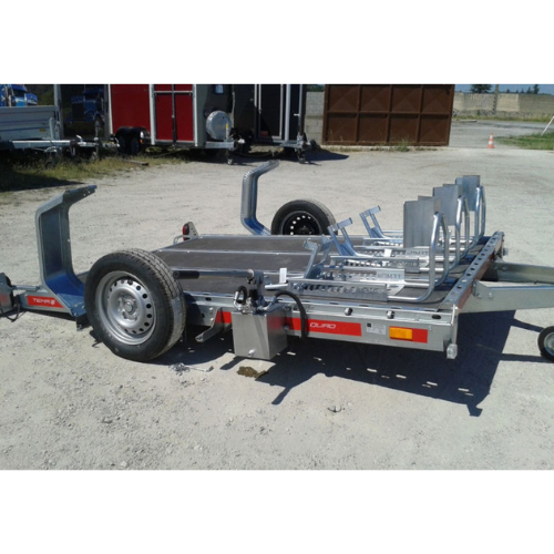 Rimorchio porta moto Martz TEMA ribaltabile idraulico