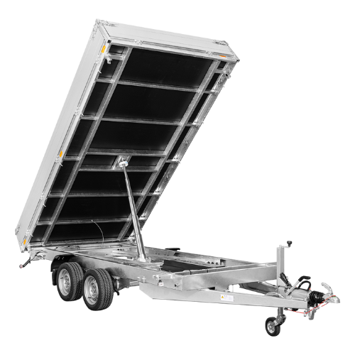 Rimorchio ribaltabile Saris 276x150 (2000 kg – pompa manuale)