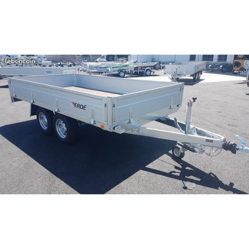 Rimorchio con sponde Erde EXPERT XR402F (fino a 2500 kg)