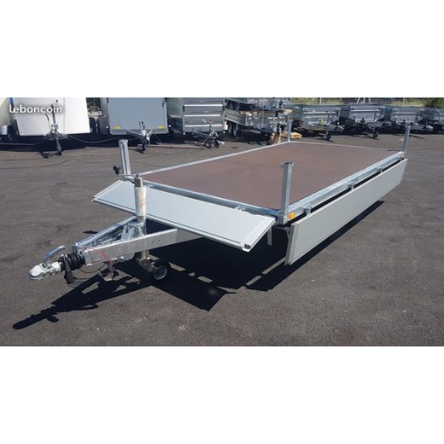 Rimorchio con sponde Erde EXPERT XR402F (fino a 2500 kg)