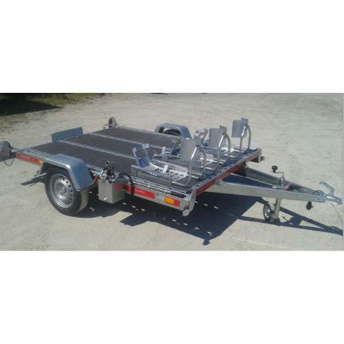 Rimorchio porta moto Martz TEMA ribaltabile idraulico