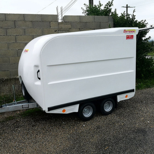 Rimorchio furgonato Bateson 120V (750 kg – doppio asse)