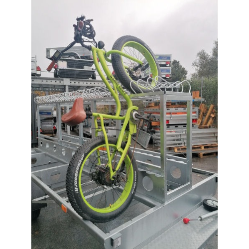 Rimorchio trasporto biciclette 20 posti MTB / E-Bike (750 kg)