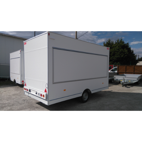 Rimorchio furgonato negozio Boro BHB13421H (4,20 m – 1300 kg)